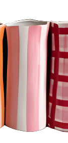 Hand Painted Ceramic Pink Vase Australia